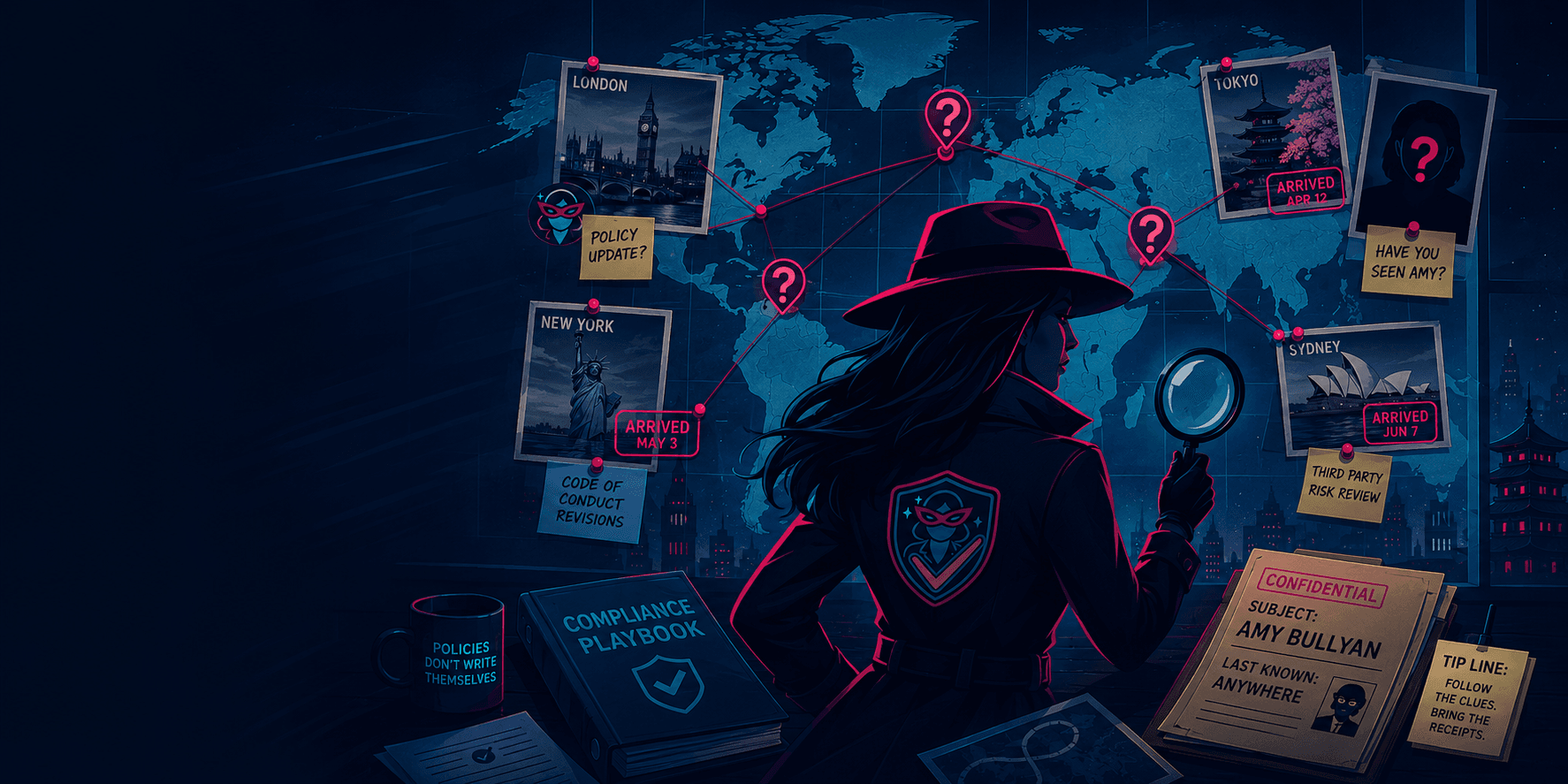 Compliance Theatre investigation case board
